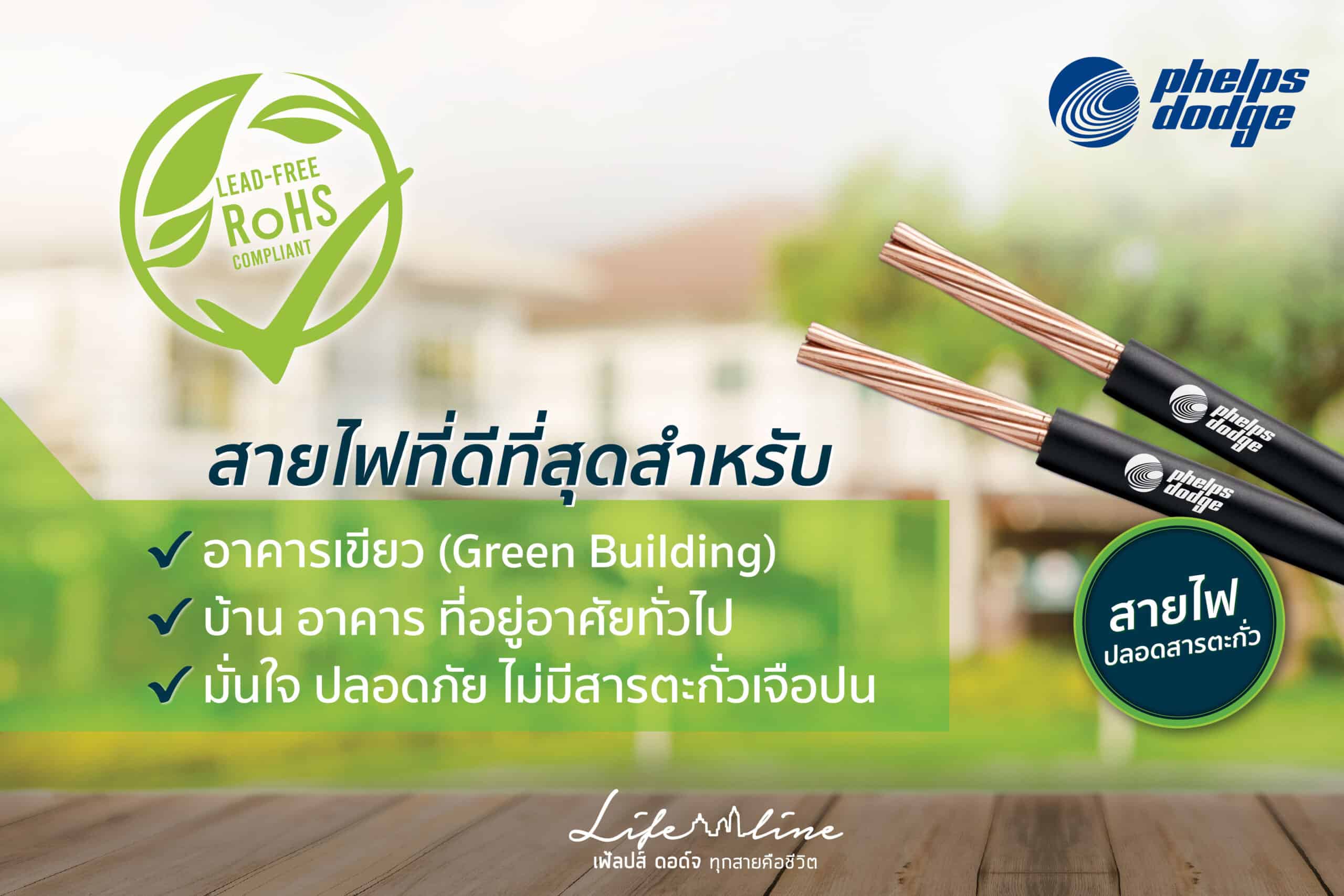 สายไฟฟ้า สายไฟ (4) สายไฟปลอดภัยไร้สารตะกั่ว